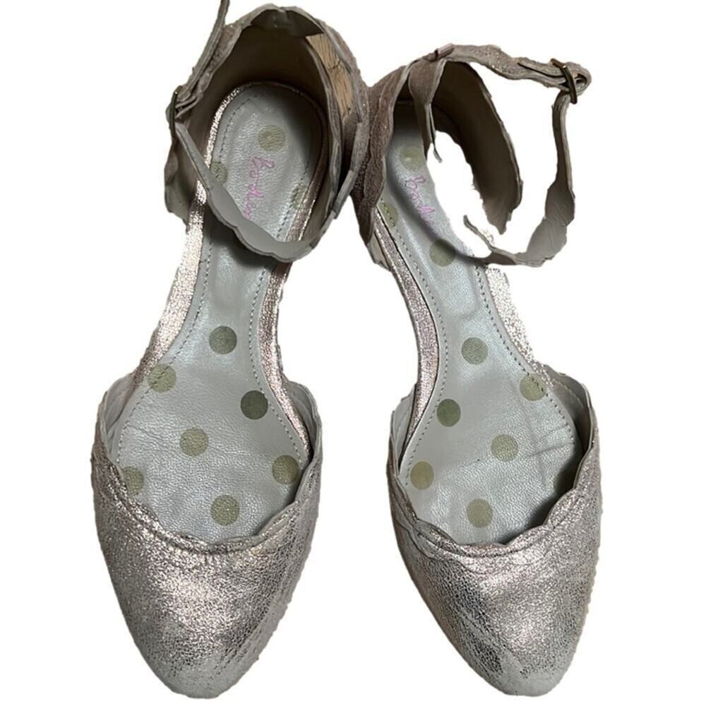 BODEN GOLD SHIMMERY ANLE STRAPS SANDALS SIZE 9